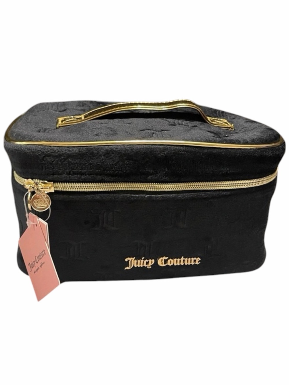 Juicy Couture Black Velour Cosmetic Bag NWT